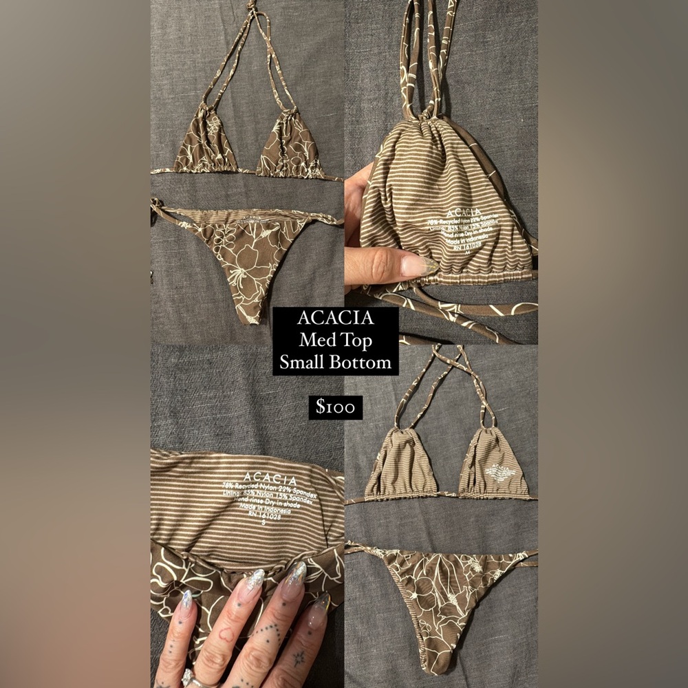 Acacia two piece in brown floral